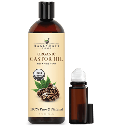 Organic Castor Oil with Roll on Bottle