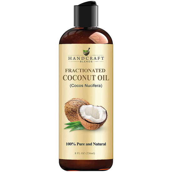 Brooklyn Botany Fractionated Coconut Oil for Skin, Hair and Face - 100% Pure and Natural Body Oil and Hair Oil - Carrier Oil for