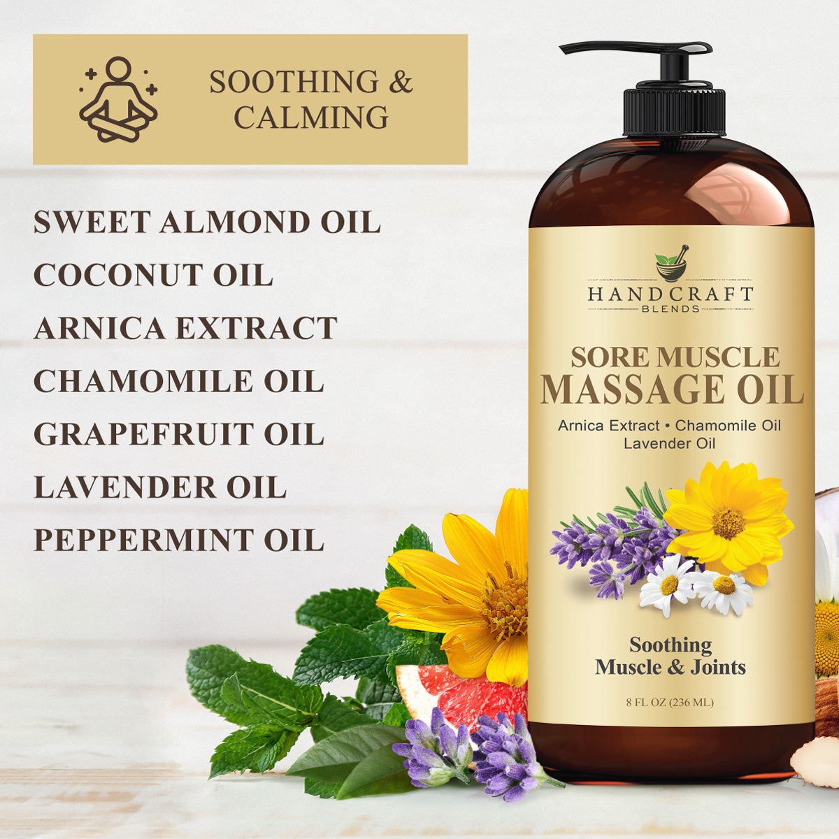 Sore Muscle Massage Carrier Oil