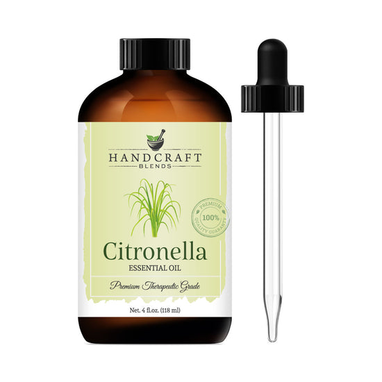 Handcraft Citronella Essential Oil 4 Fl Oz - 100% Pure and Natural