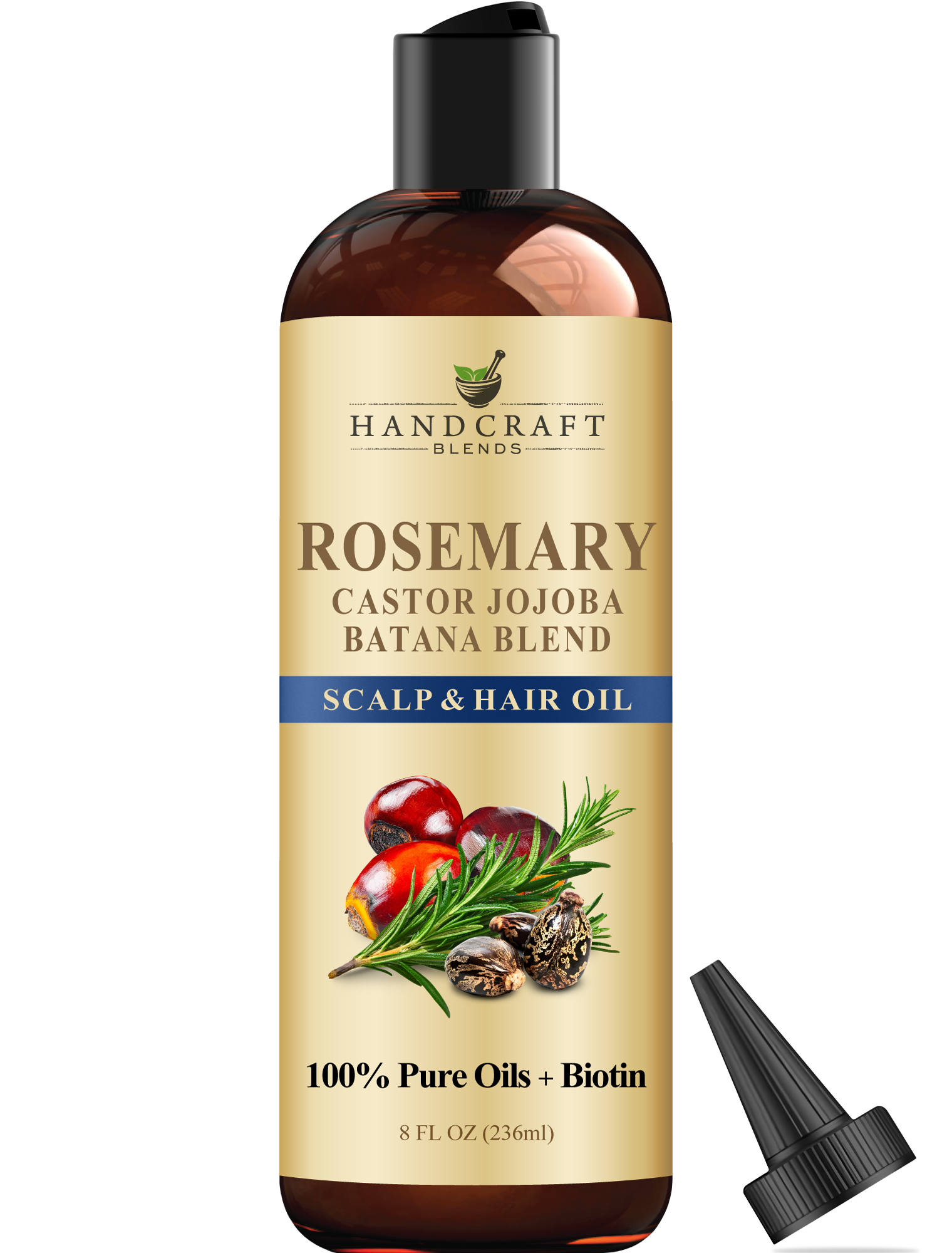 Rosemary Carrier Oil Blend with Castor, Jojoba, Batana and Biotin