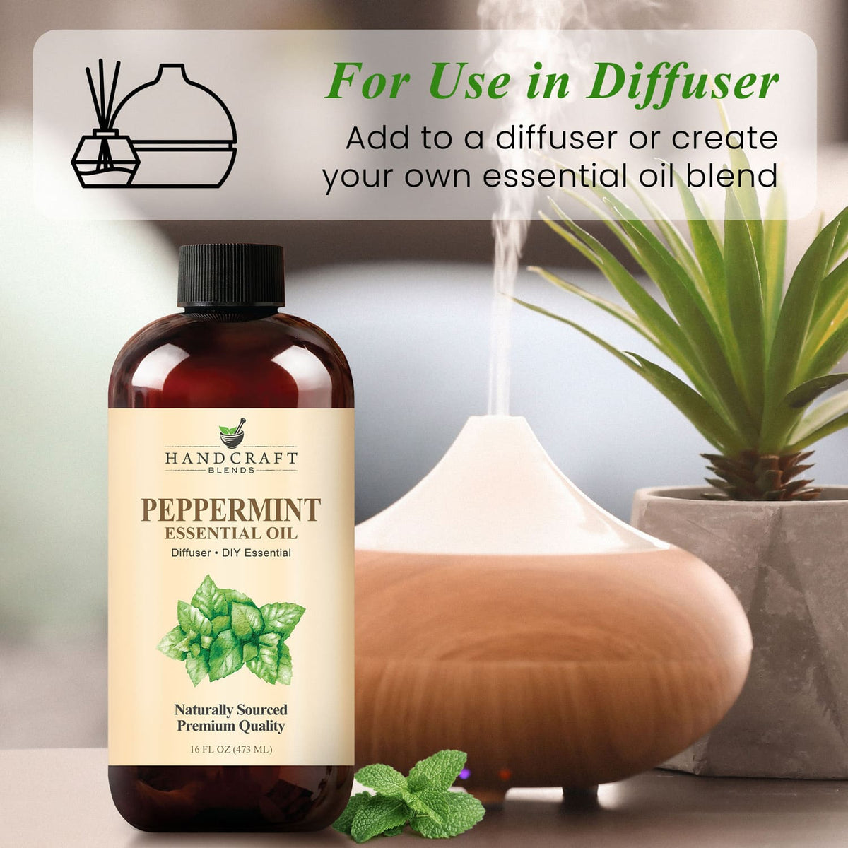 Peppermint Essential Oil Huge Bottle