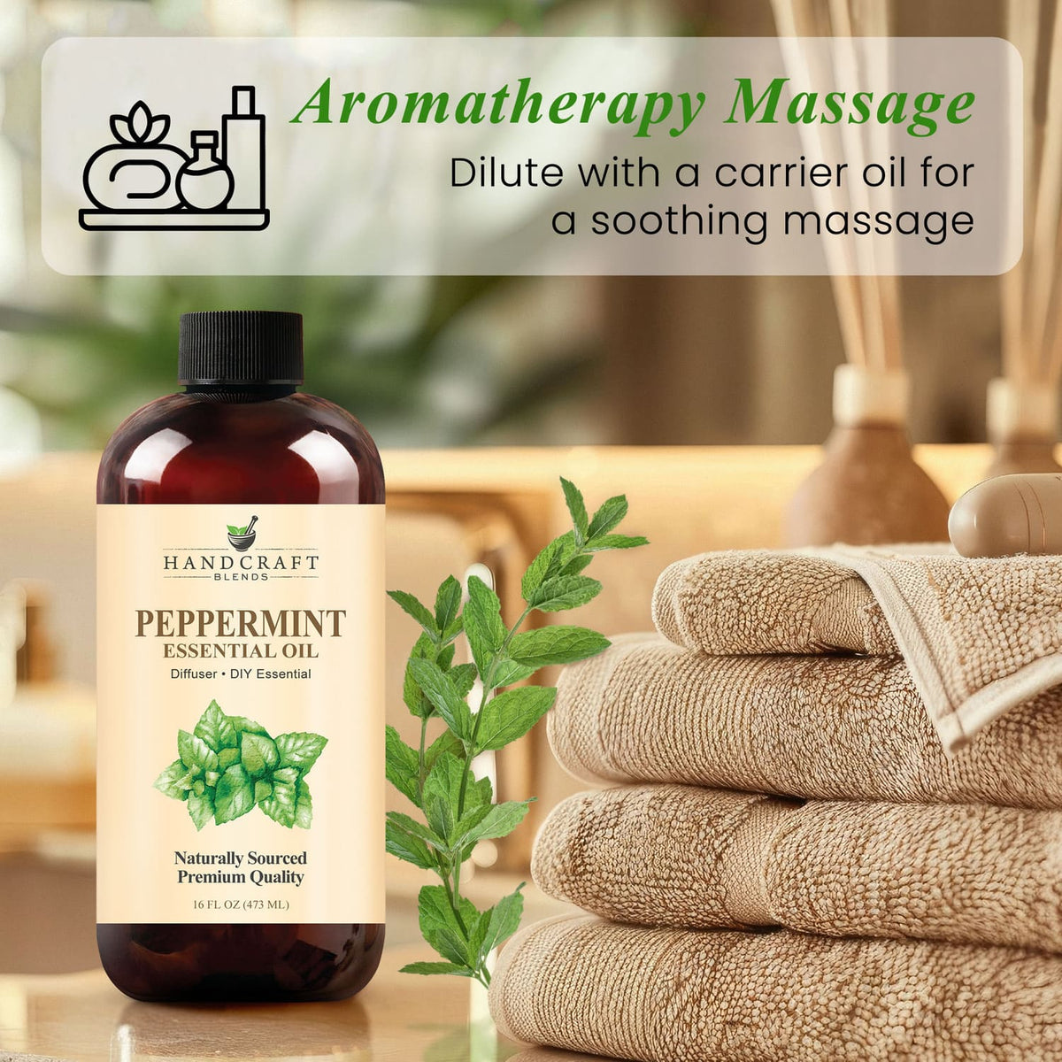 Peppermint Essential Oil Huge Bottle