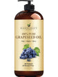 Handcraft Blends Grapeseed Oil - Cold-Pressed 16 Fl Oz - 100% Pure and Natural - Premium Grade Carrier Oil for Skin and Hair - Hair and Body - Massage - Hexane-Free
