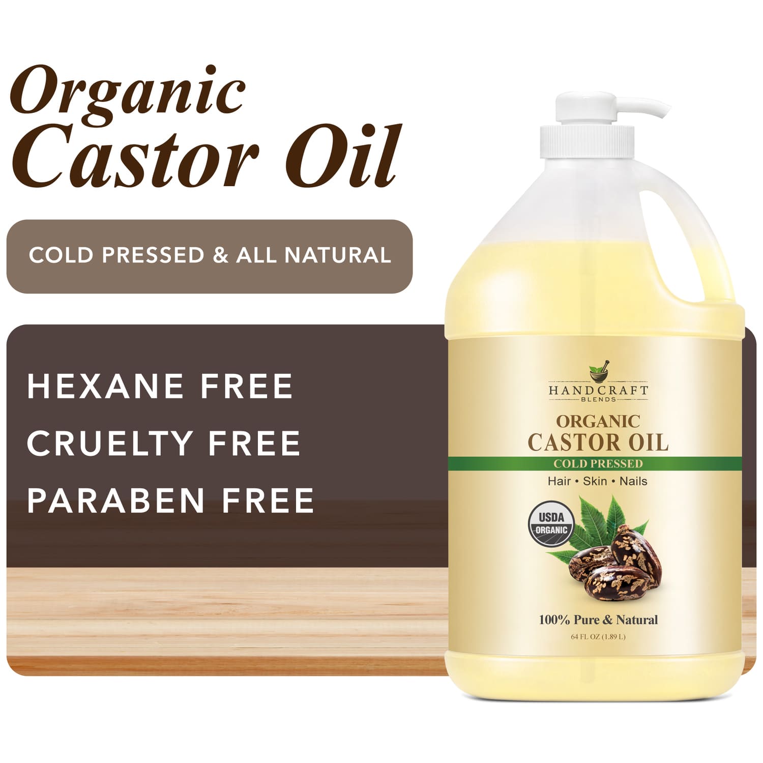 Organic Castor Carrier Oil