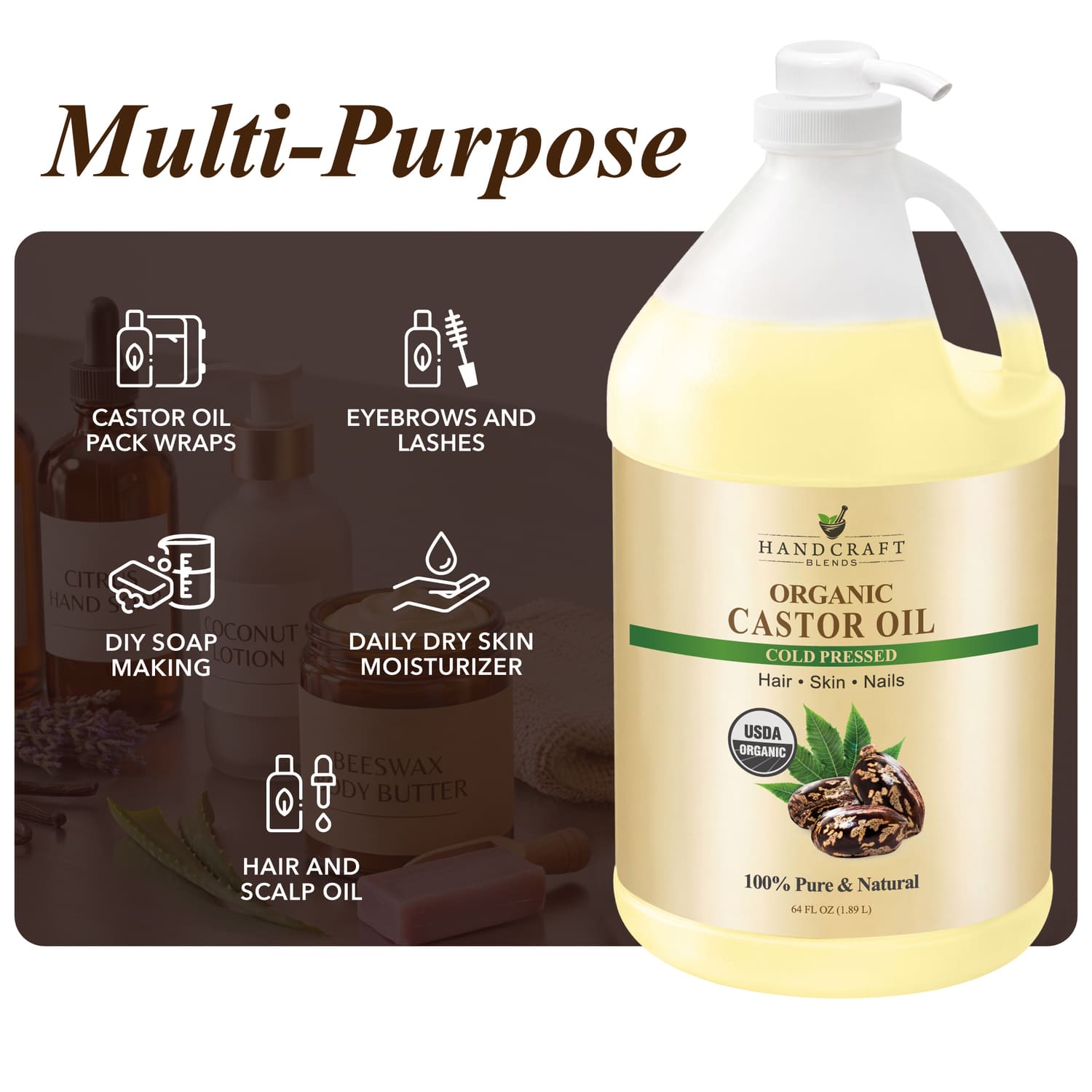Organic Castor Carrier Oil