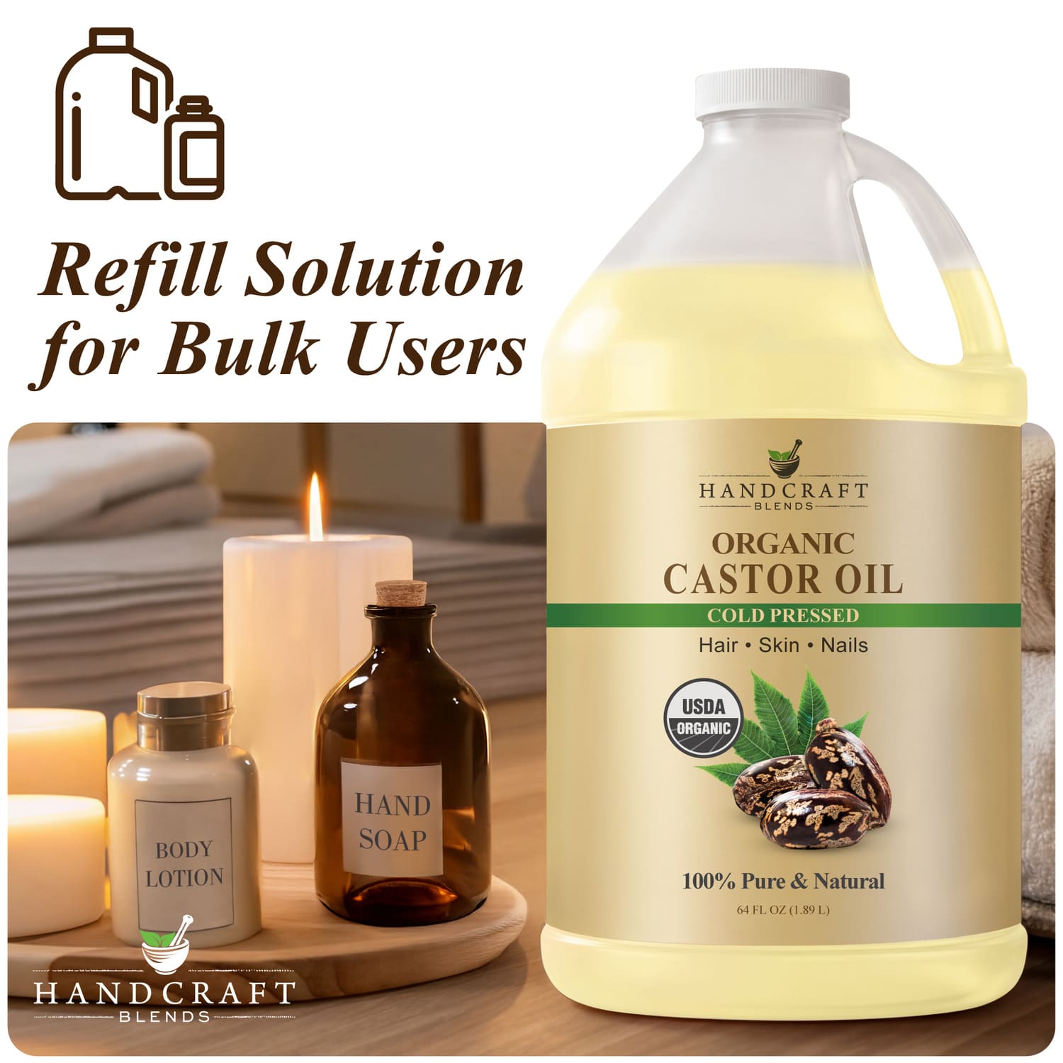 Organic Castor Carrier Oil