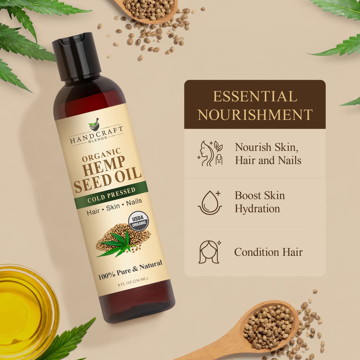 Organic Hemp Seed Oil