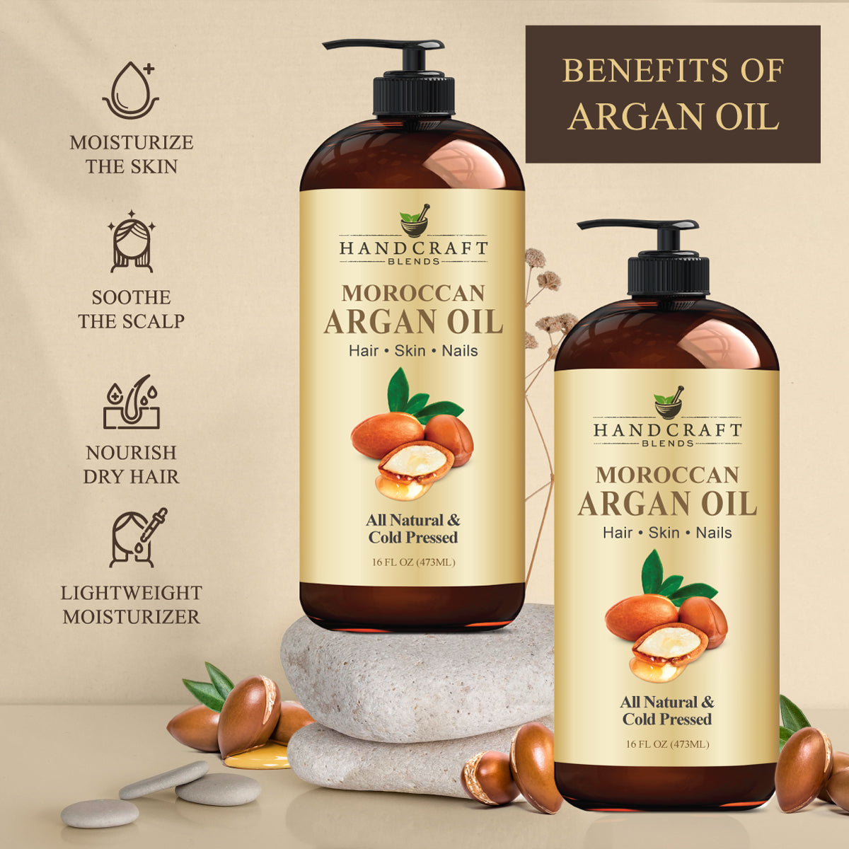 Argan oil texture and styling use