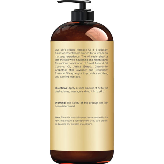 Handcraft Sore Muscle Massage Oil - 8 Fl Oz