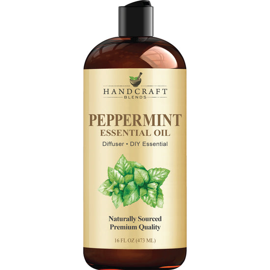 Handcraft Peppermint Essential Oil - for Candle Making, Soap Making, diffusers, Aromatherapy - 16 Fl. Oz