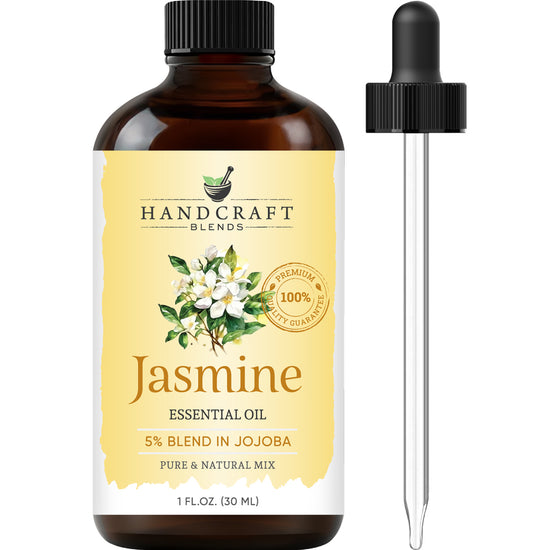 Handcraft Jasmine Essential Oil - 5% Blend in Jojoba - Pure and Natural Mix - 1 Fl. Oz
