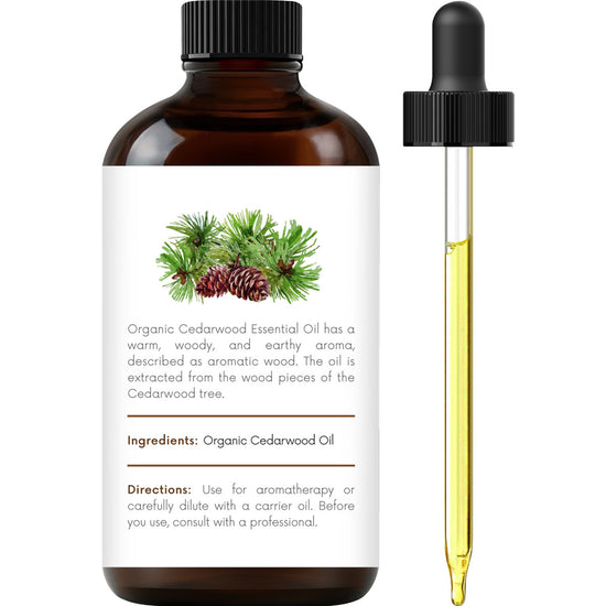 Handcraft Organic Cedarwood Essential Oil - 100% Pure & Natural - 1 Fl. Oz