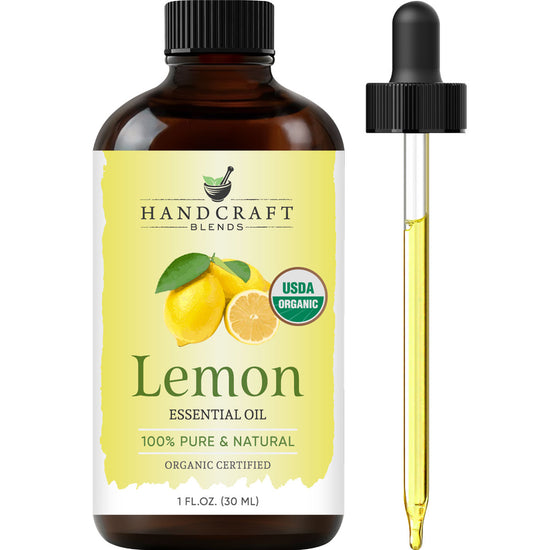 Handcraft Organic Lemon Essential Oil - 100% Pure and Natural - 1 Fl. Oz