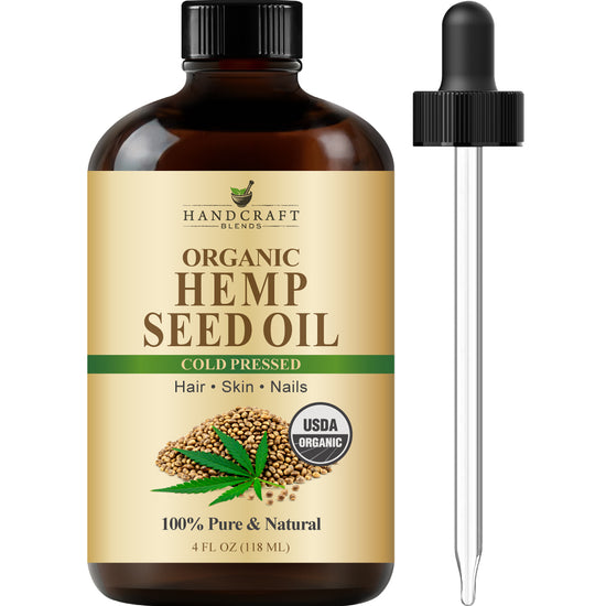 Handcraft Organic Hemp Seed Oil - 100% Pure & Natural - 4 Fl. Oz