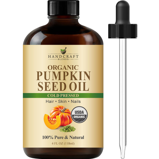 Handcraft Cold-Pressed Organic Pumpkin Seed Oil - 100% Pure and Natural - 4Fl. Oz