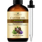 Handcraft Castor Oil + Rosemary Oil + Lavender Oil - 100% Pure and Natural - 4 fl. Oz
