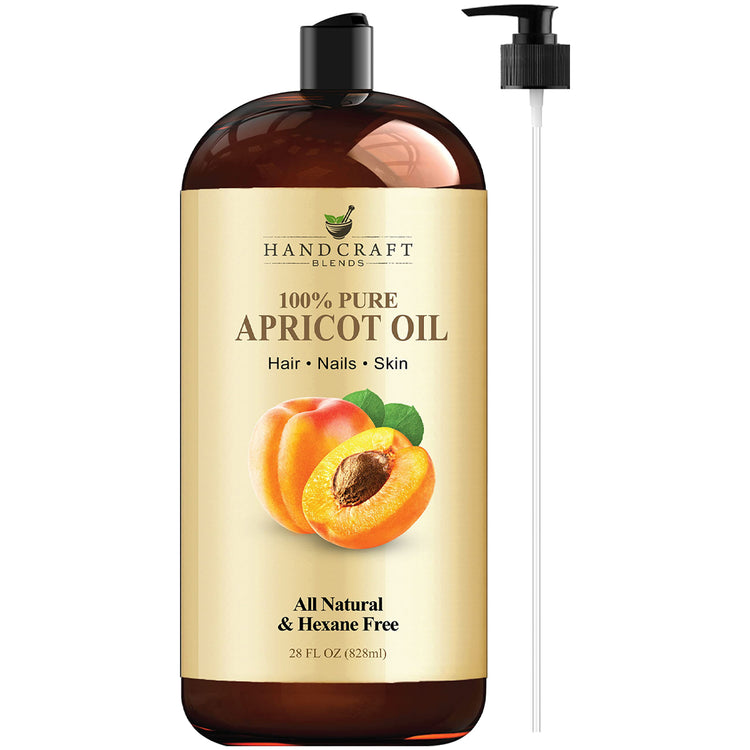 Apricot Kernel Oil - 1 Gallon - Food Grade - safety sealed HDPE container  with resealable cap