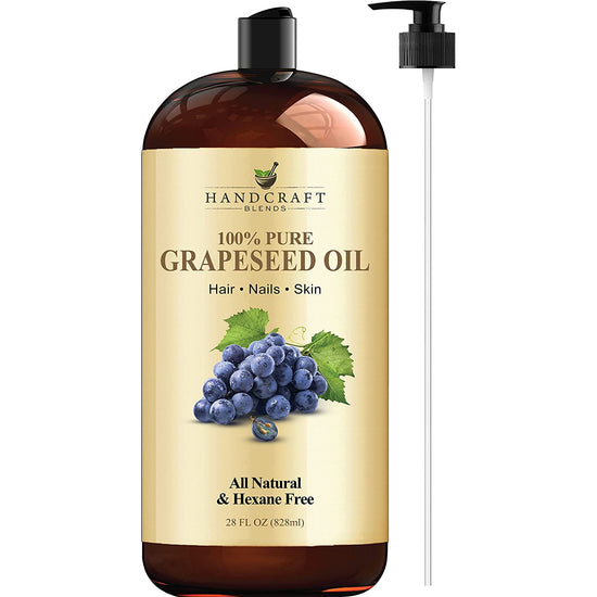 Handcraft Grapeseed Oil - 100% Pure and Natural - 28 fl. Oz