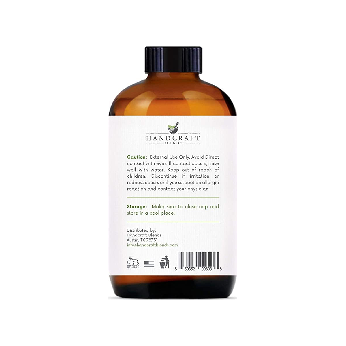 eucalyptus essential oil bottle back